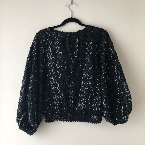Vintage Miss H Sequin Batwing Disco 🕺 70s/80s Top - Picture 8 of 8